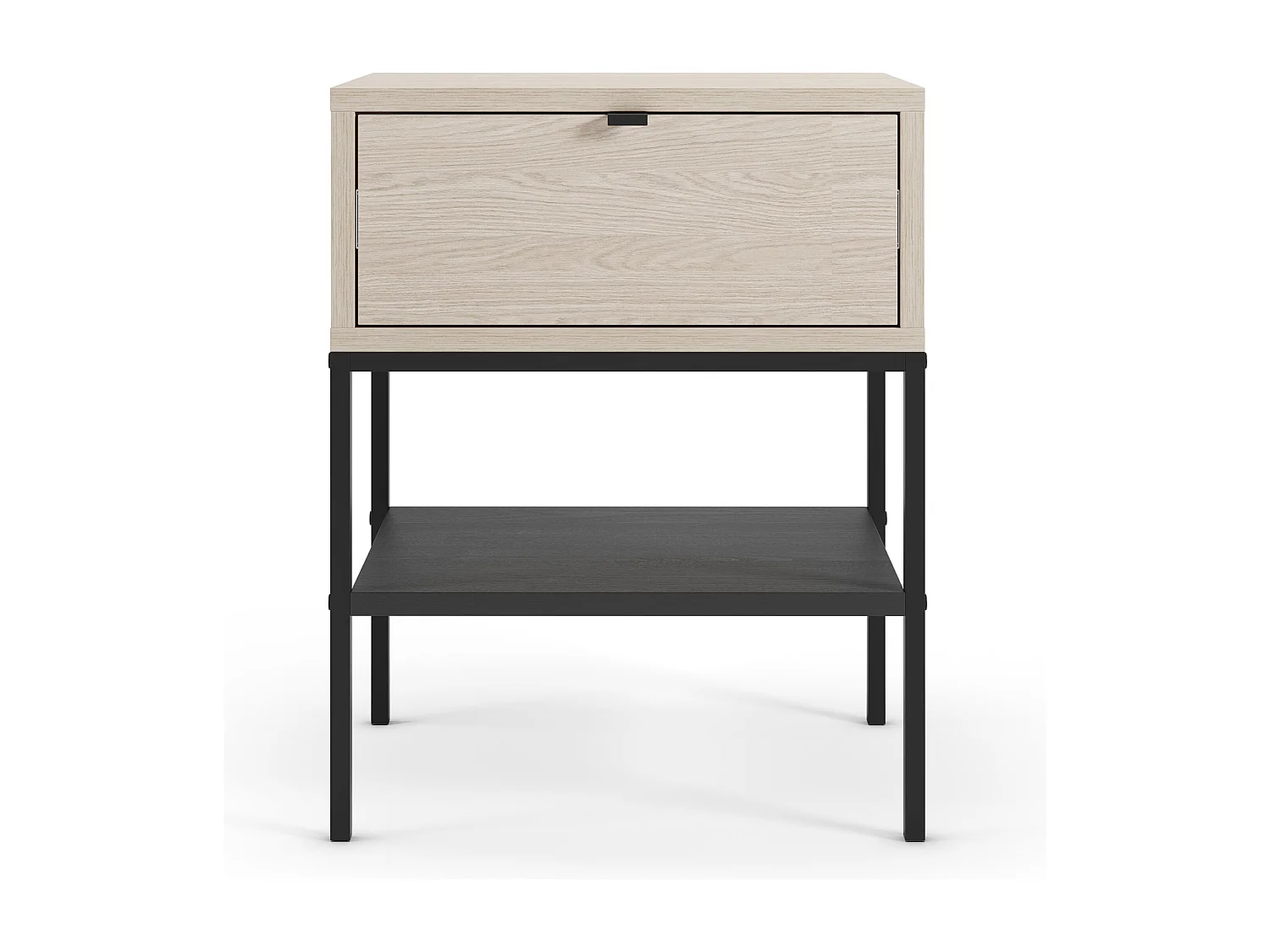 Nachttisch 1 Schublade Metallbeinen 45x56 cm