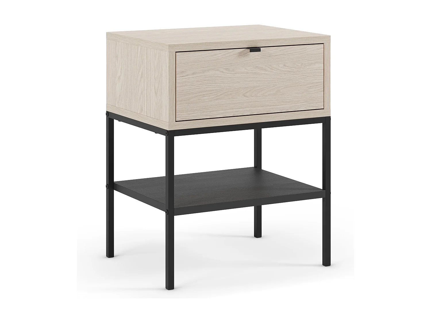 Nachttisch 1 Schublade Metallbeinen 45x56 cm