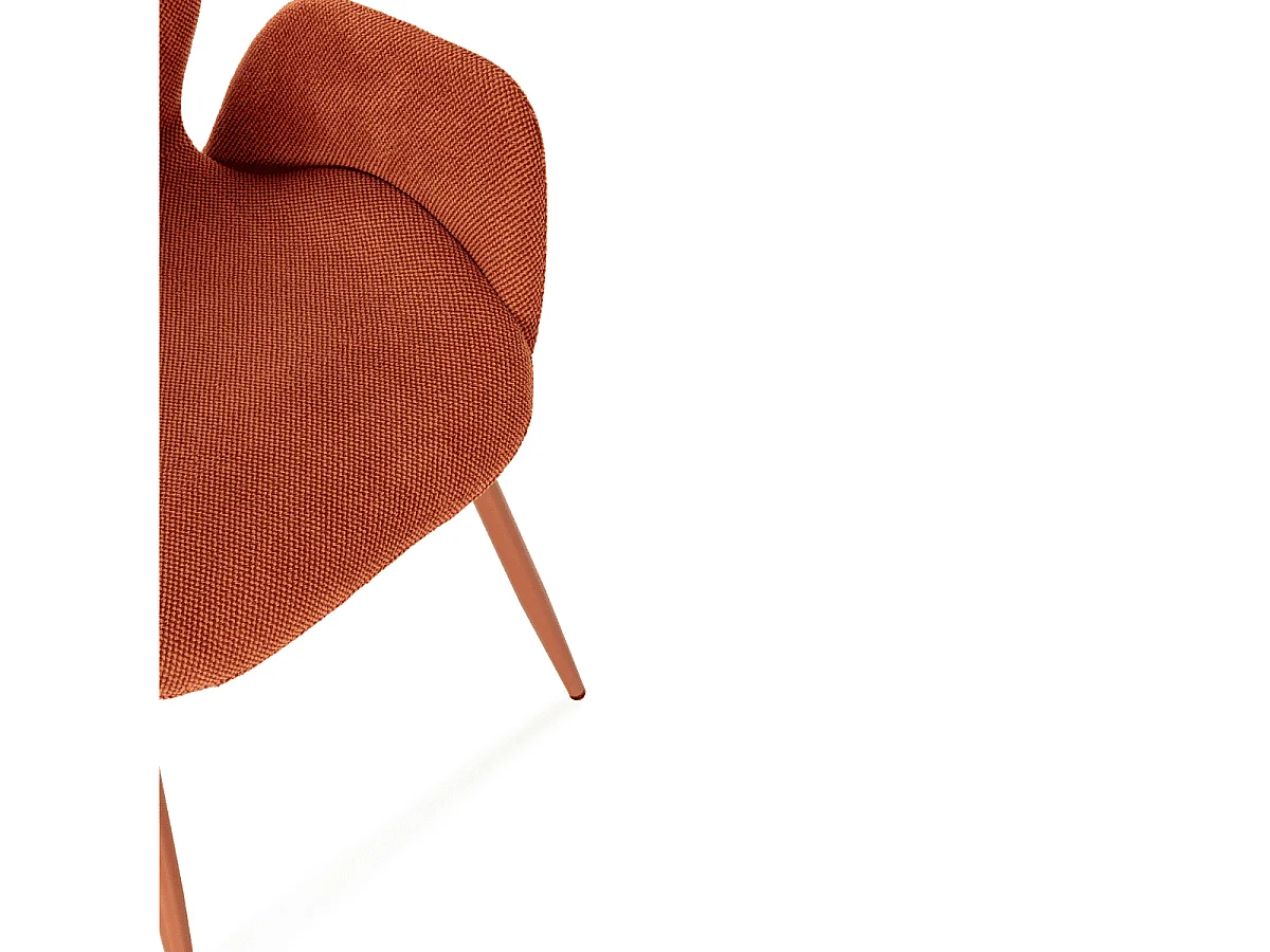 Fauteuils en lot de 2 en tissu avec pieds en métal H86 cm - SOLA