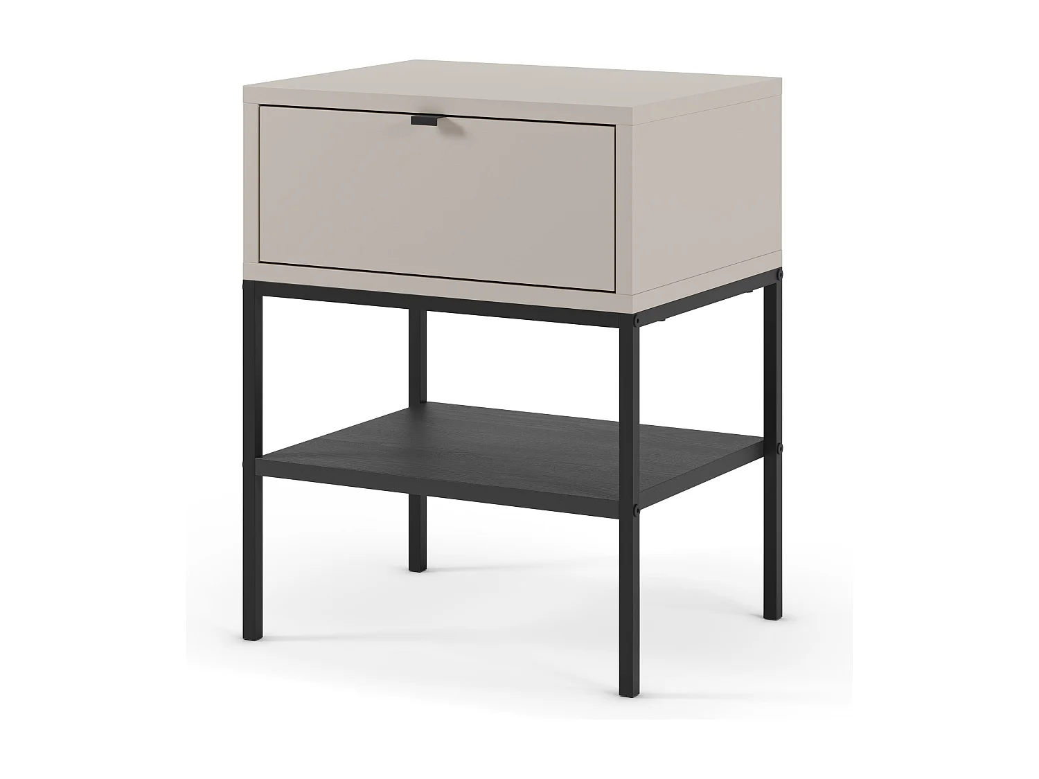 Nachttisch 1 Schublade Metallbeinen 45x56 cm