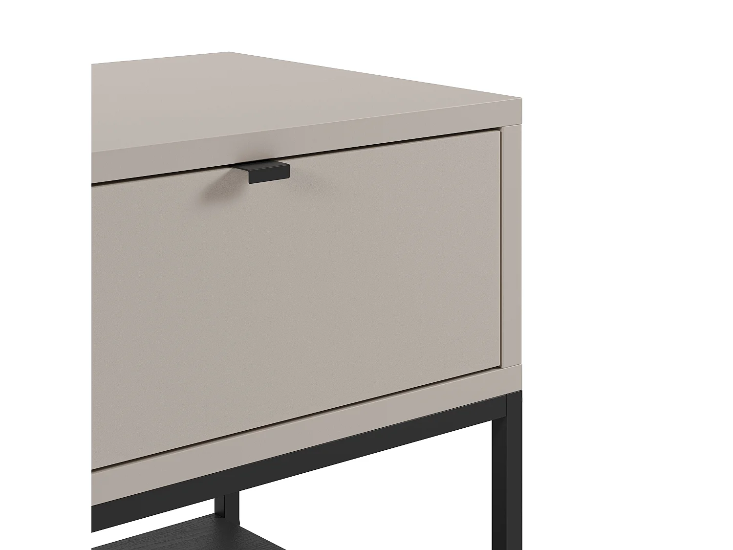 Nachttisch 1 Schublade Metallbeinen 45x56 cm