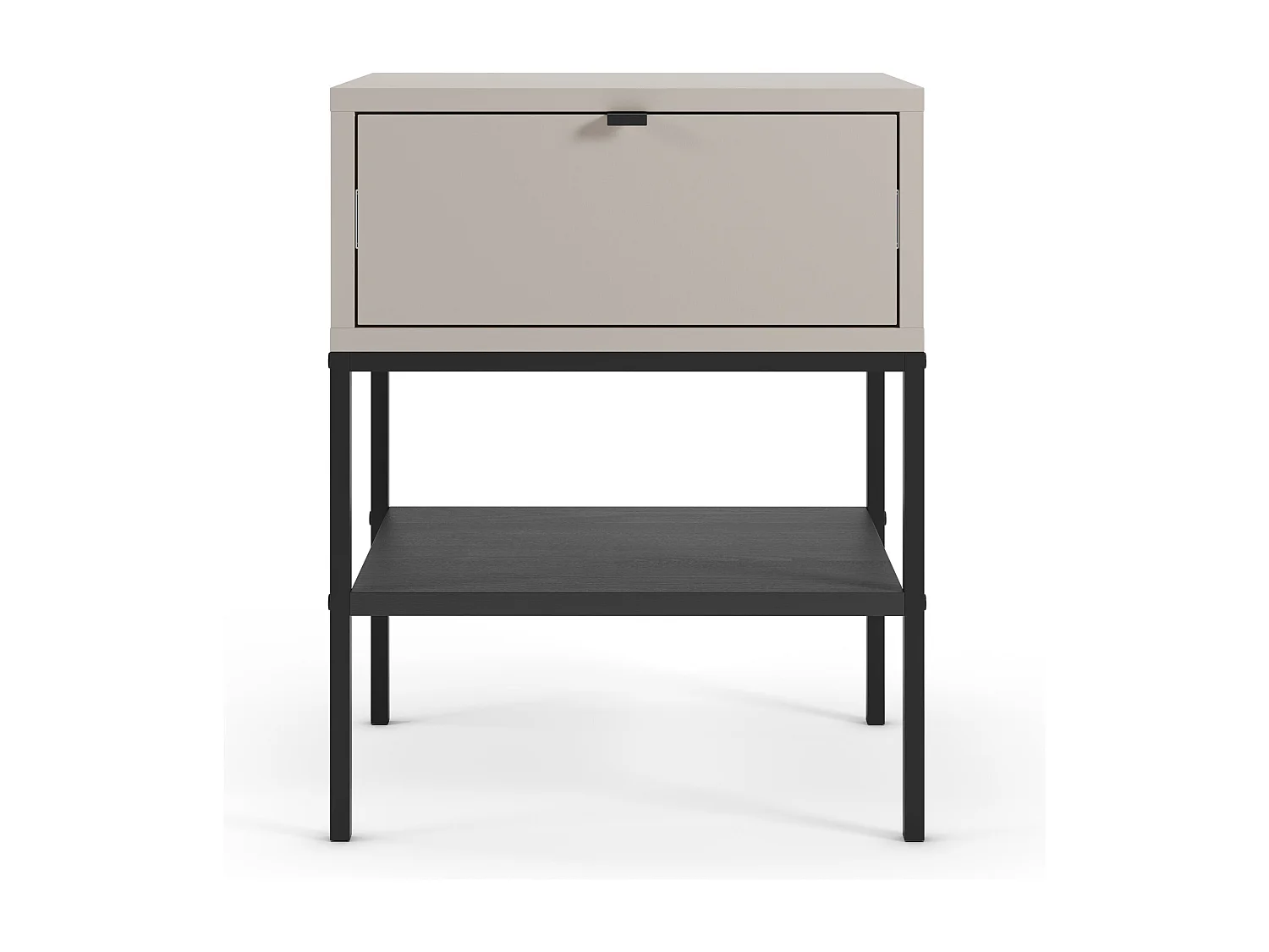 Nachttisch 1 Schublade Metallbeinen 45x56 cm