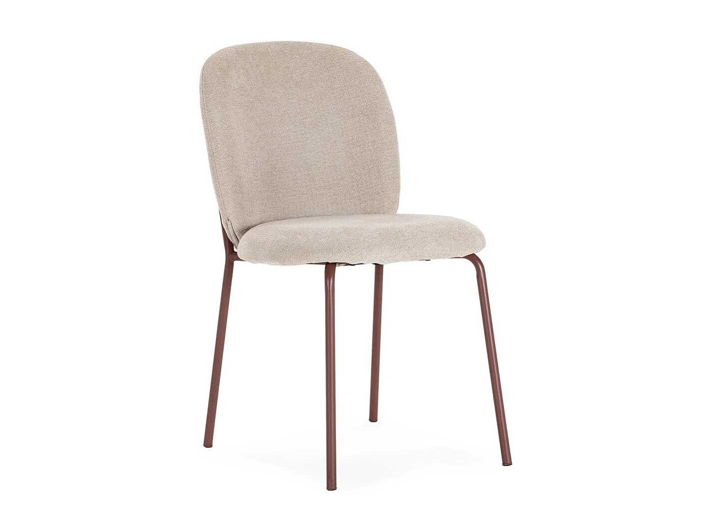 Lot de 4 Chaises en tissu avec pieds en métal H85 cm - NOA