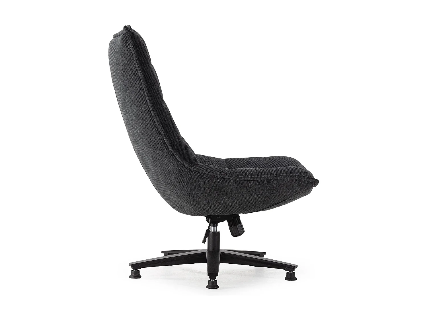 Fauteuil pivotant pied en métal 76x101 cm