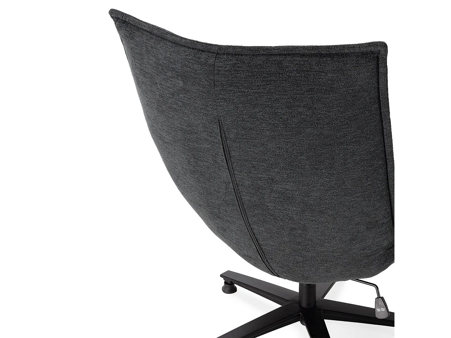 Fauteuil pivotant pied en métal 76x101 cm