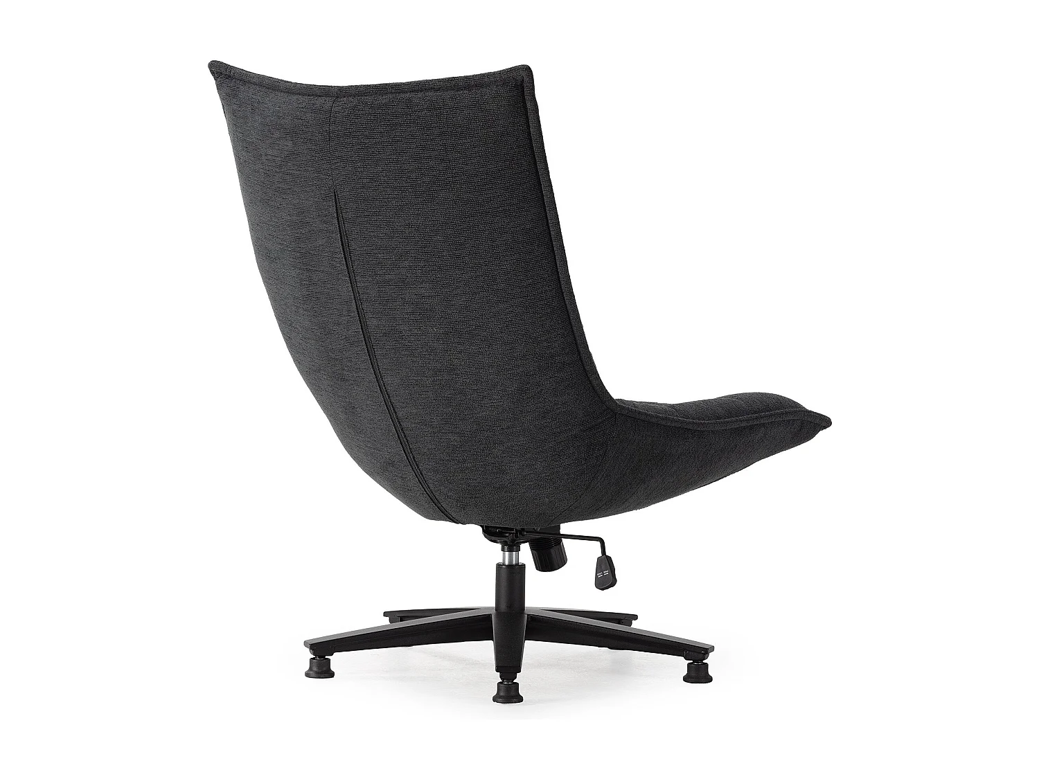 Fauteuil pivotant pied en métal 76x101 cm