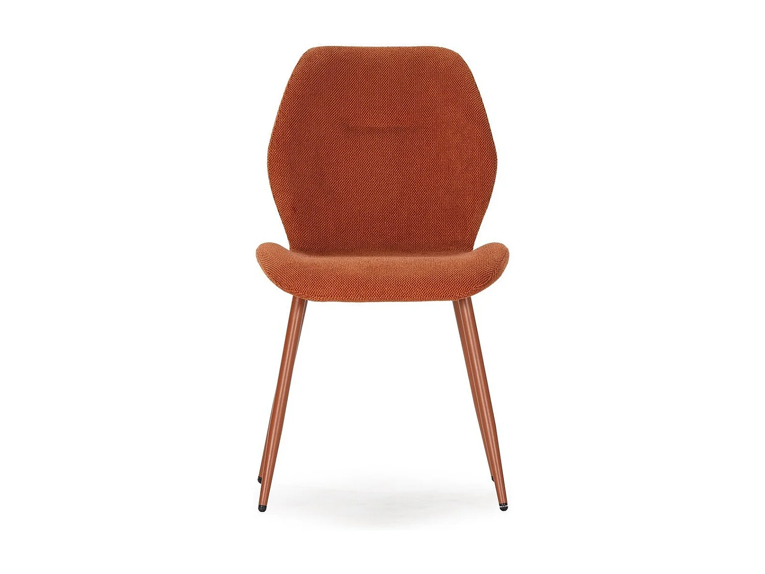 Lot de 4 Chaises en tissu orange H86 cm - EMMY