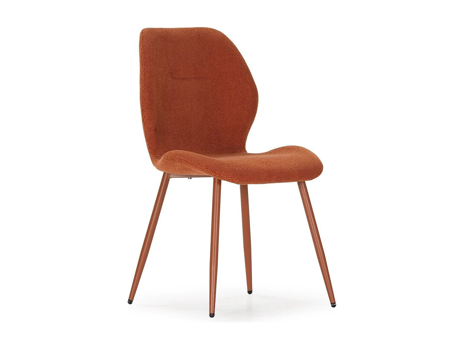 Lot de 4 Chaises en tissu orange H86 cm - EMMY