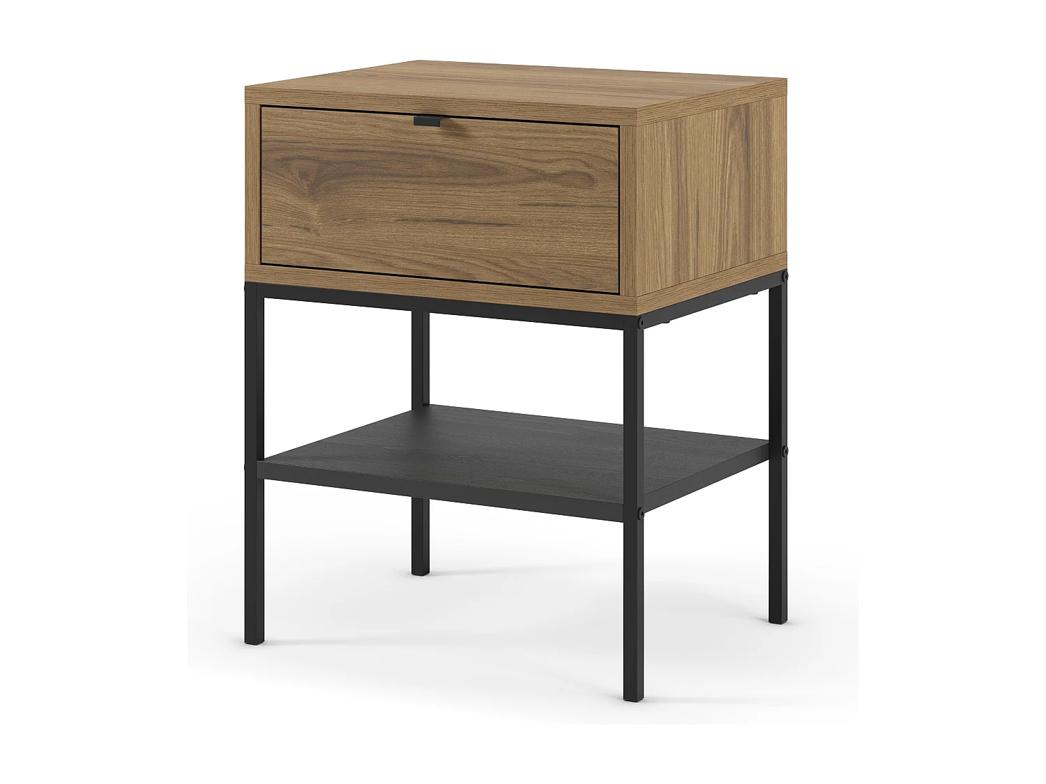 Nachttisch 1 Schublade Metallbeinen 45x56 cm
