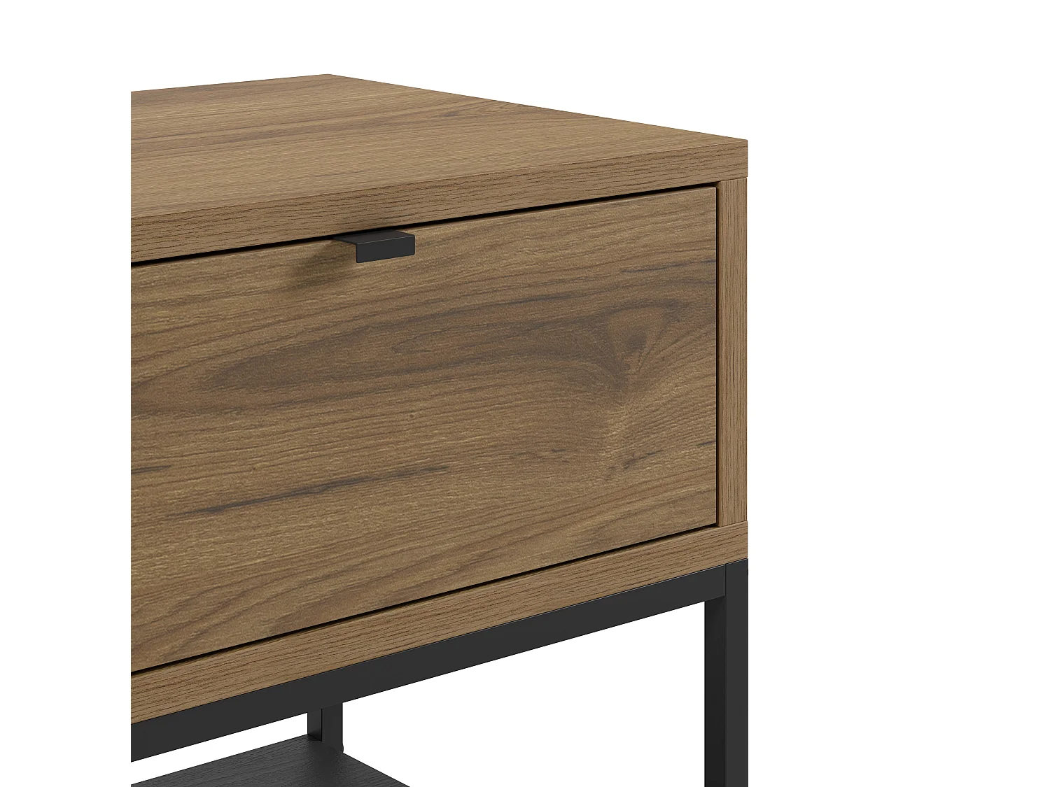 Nachttisch 1 Schublade Metallbeinen 45x56 cm