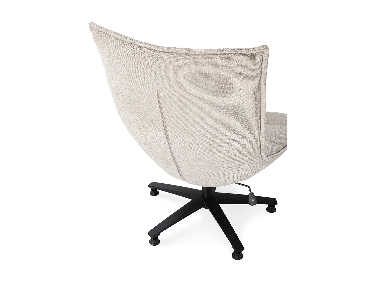 Fauteuil pivotant pied en métal 76x101 cm