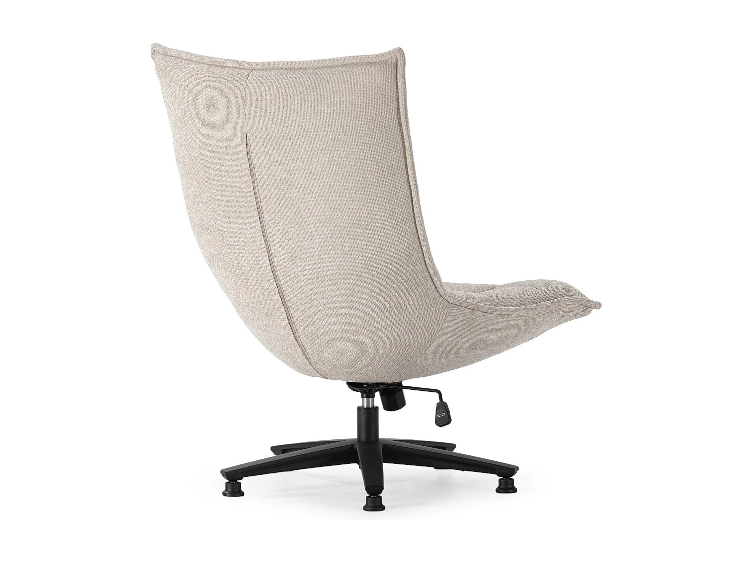 Fauteuil pivotant pied en métal 76x101 cm