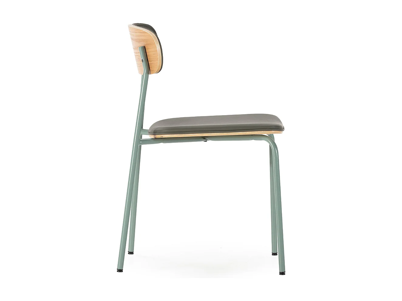 Set di 2 sedie in similpelle con gambe in metallo H78 cm - AYA