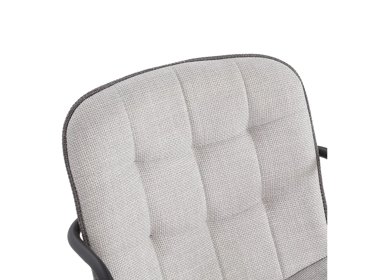 Lot de 4 Chaises en tissu avec pieds en métal H81 cm - ZÉLIE