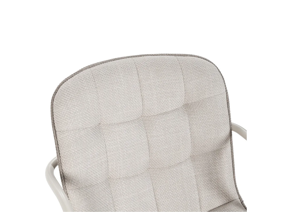 Stühle 4er-Set aus Stoff mit Metallbeinen, H 81 cm - ZÉLIE