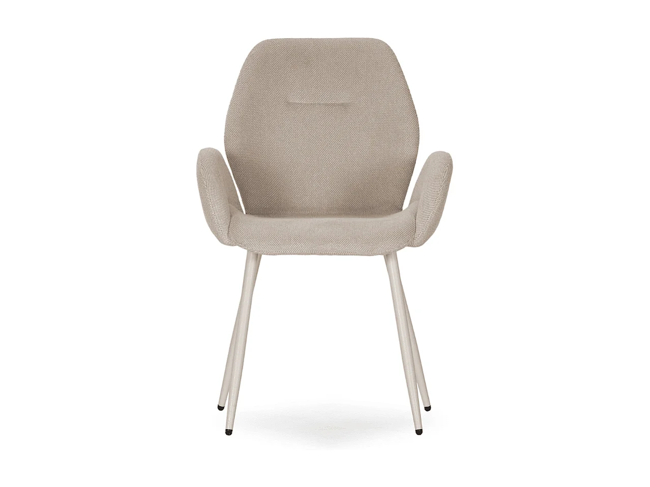 Stoffsessel 2er-Set mit Metallfüßen H86 cm - SOLA