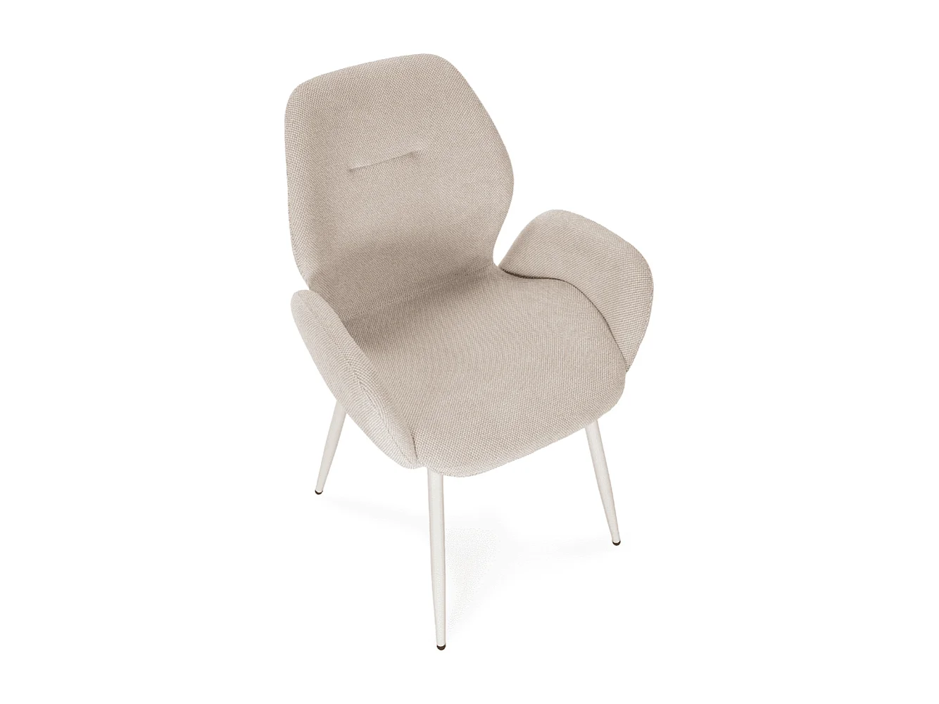 Stoffsessel 2er-Set mit Metallfüßen H86 cm - SOLA