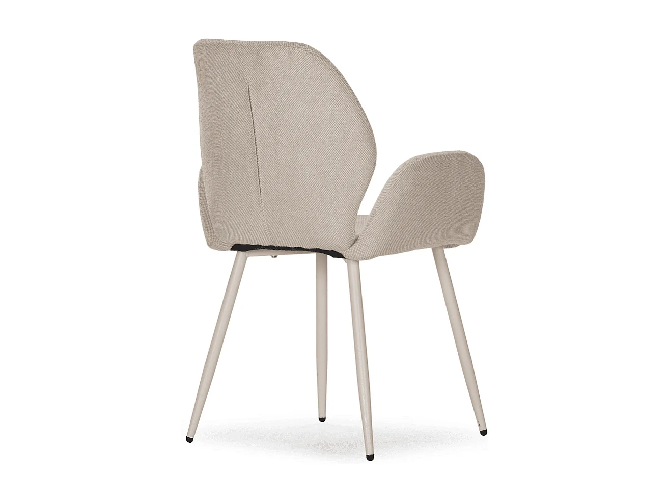 Stoffsessel 2er-Set mit Metallfüßen H86 cm - SOLA