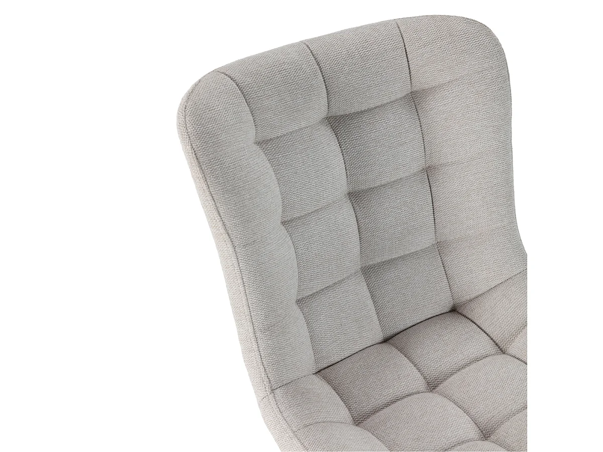 Lot de 4 Chaises en tissu matelassé avec pieds en métal H85 cm - MAË