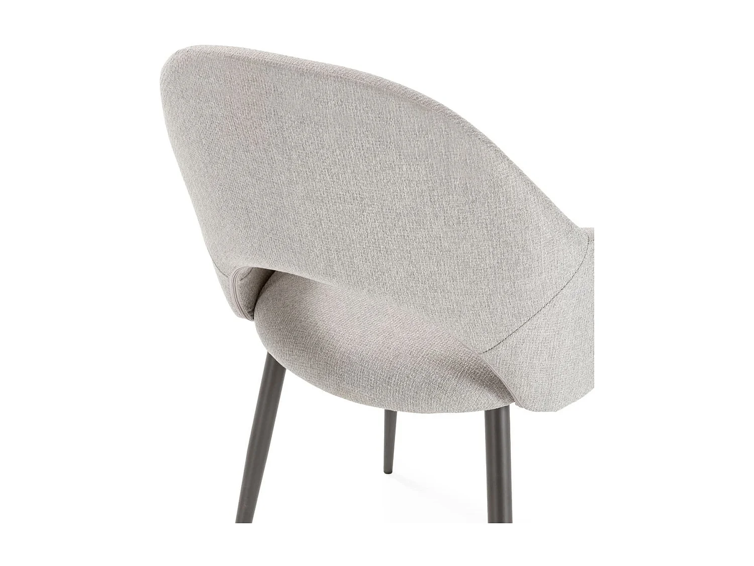 Stoelen Set van 2 in stoffen met metalen poten, H84 cm - LILA