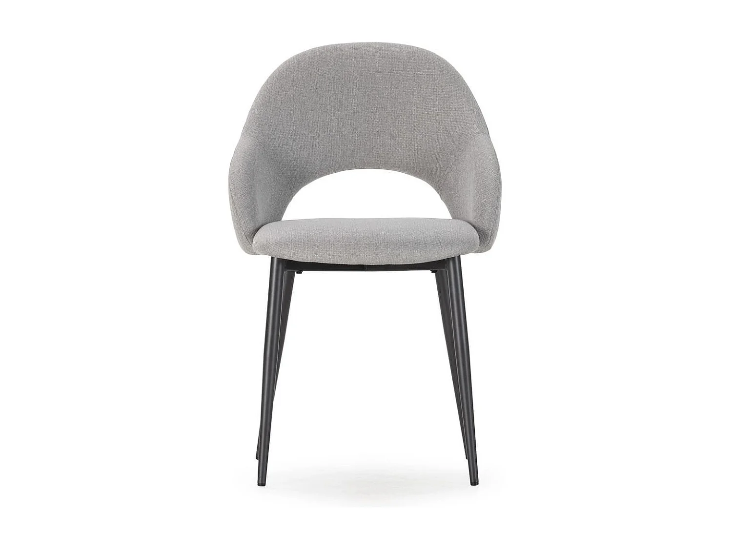 Stoelen Set van 2 in stoffen met metalen poten, H84 cm - LILA