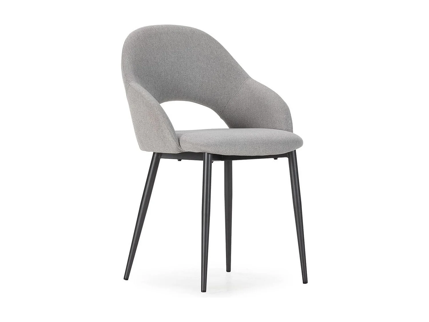 Stoelen Set van 2 in stoffen met metalen poten, H84 cm - LILA