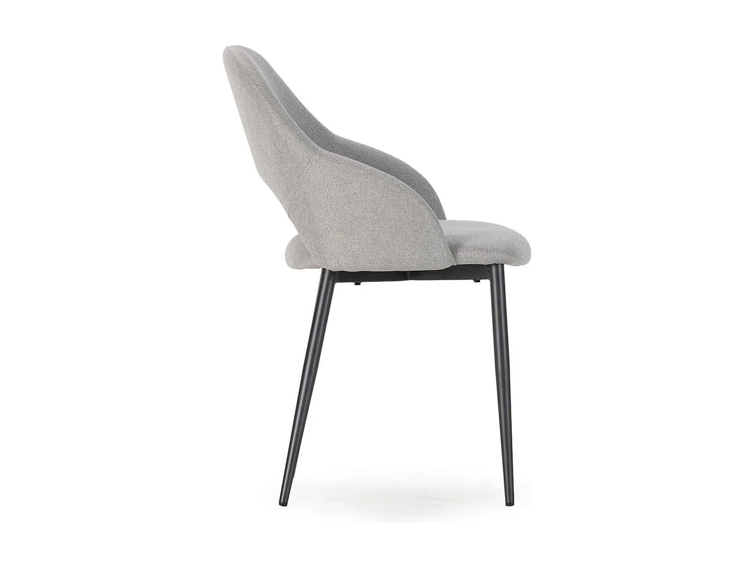 Stoelen Set van 2 in stoffen met metalen poten, H84 cm - LILA