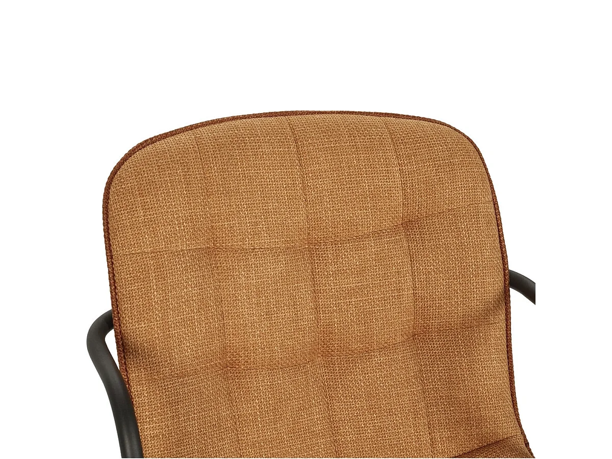 Lot de 4 Chaises en tissu avec pieds en métal H81 cm - ZÉLIE