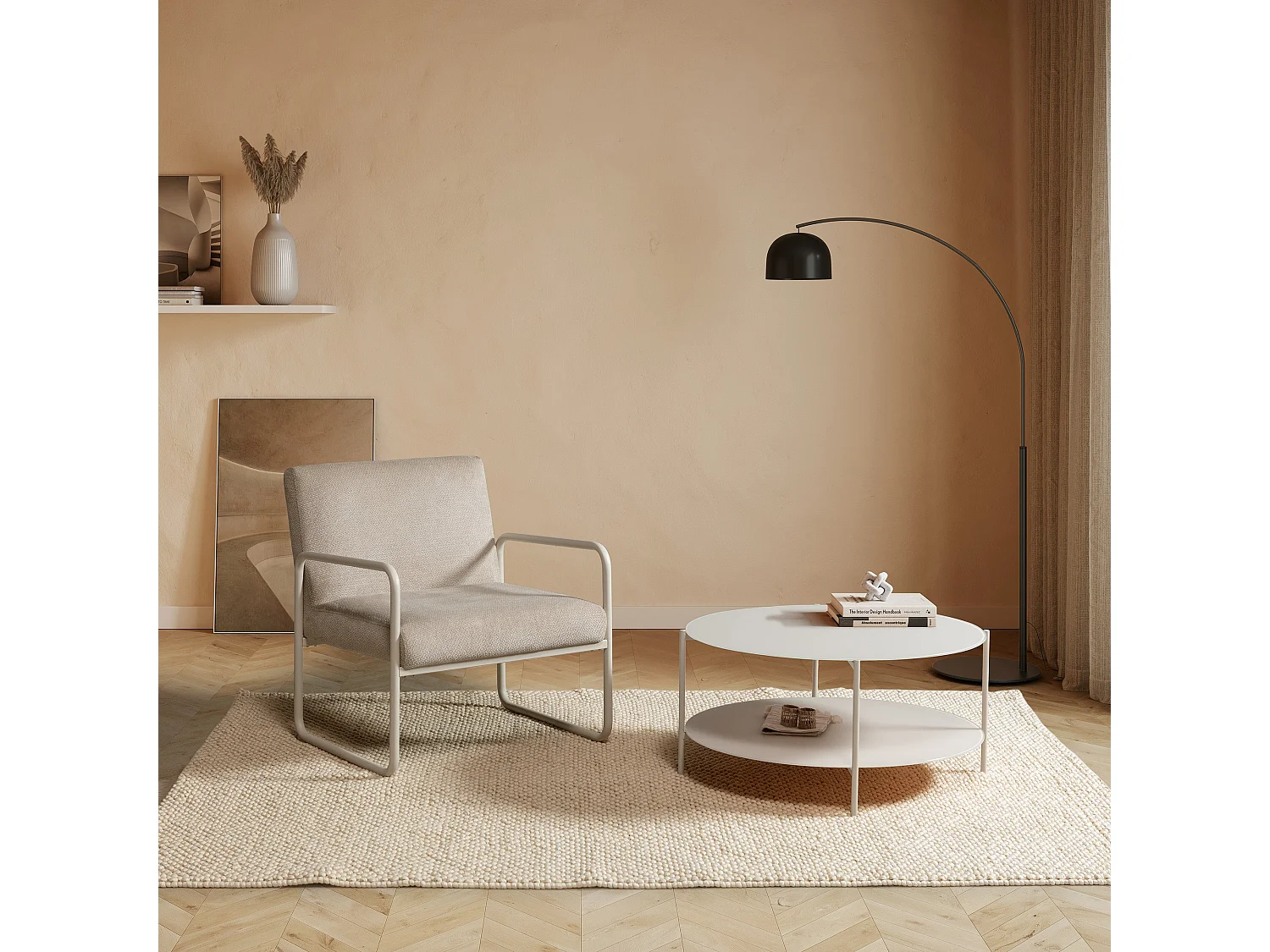 Fauteuil en tissu 70x80 cm