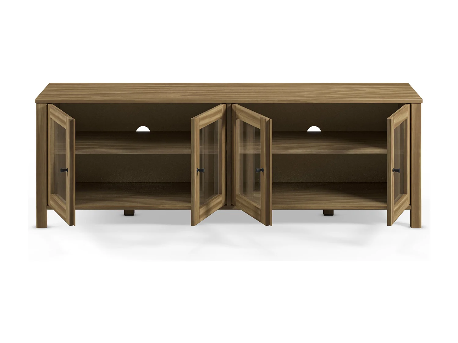 4-türiger TV-Schrank Kiefernholz 150x50 cm