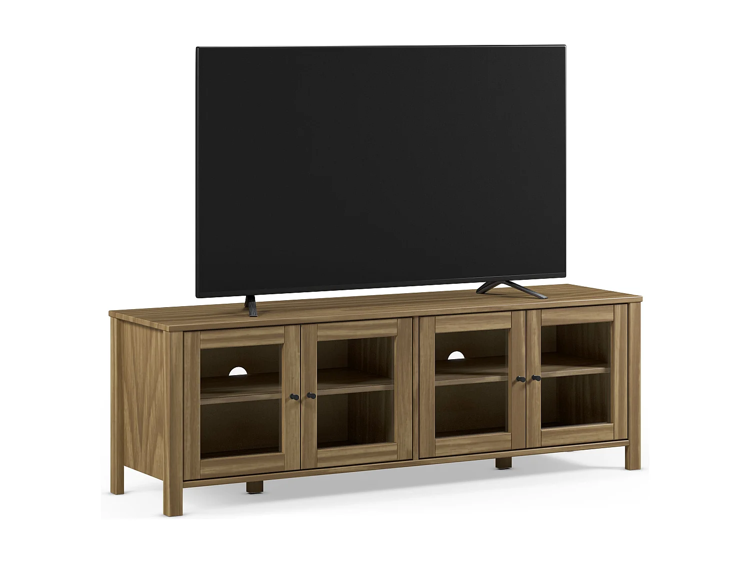 4-türiger TV-Schrank Kiefernholz 150x50 cm