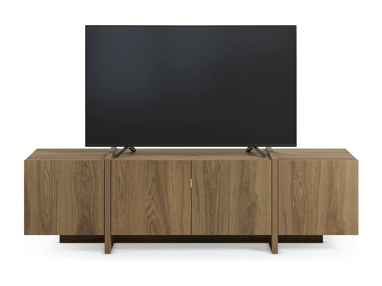 4-türiger TV-Schrank Eiche 180x55 cm