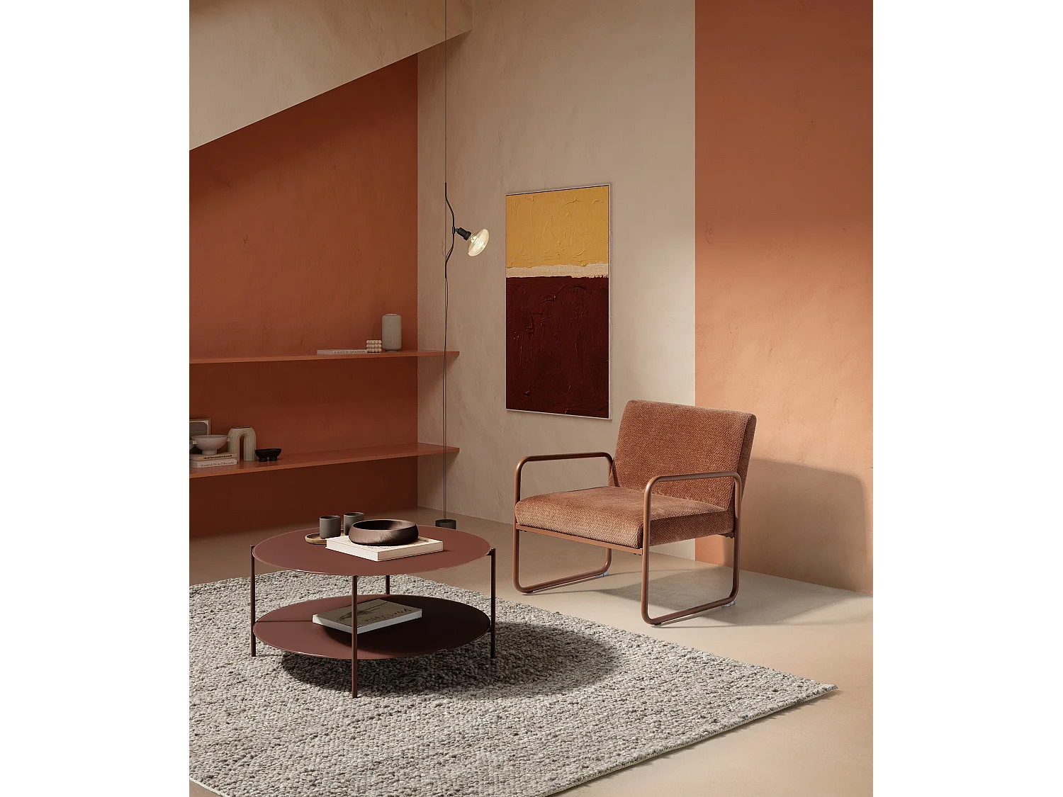 Fauteuil en weefsel 70 x 80 cm