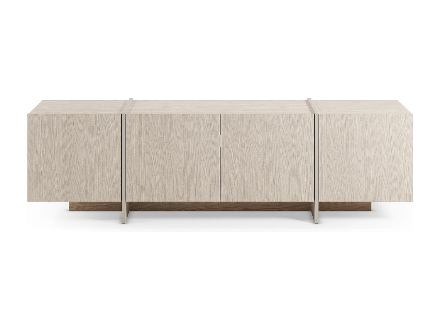 4-türiger TV-Schrank Eiche 180x55 cm