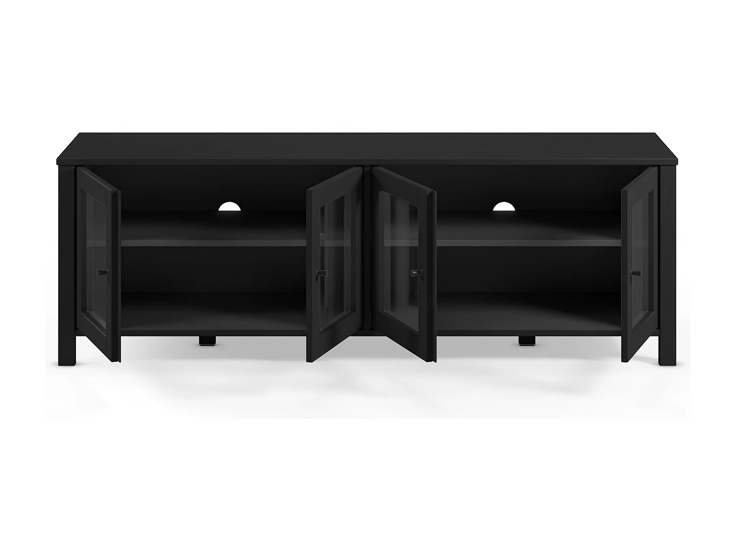 4-türiger TV-Schrank Kiefernholz 150x50 cm