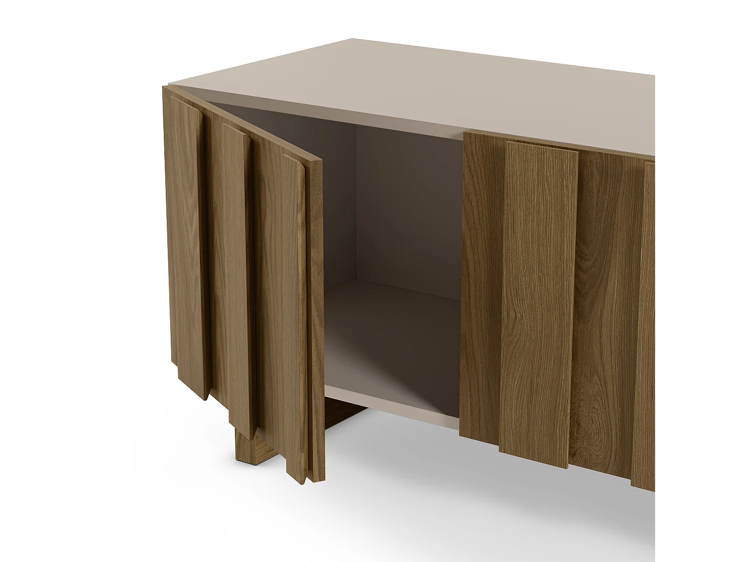 4-türiger TV-Schrank Kiefernholz 180x50 cm