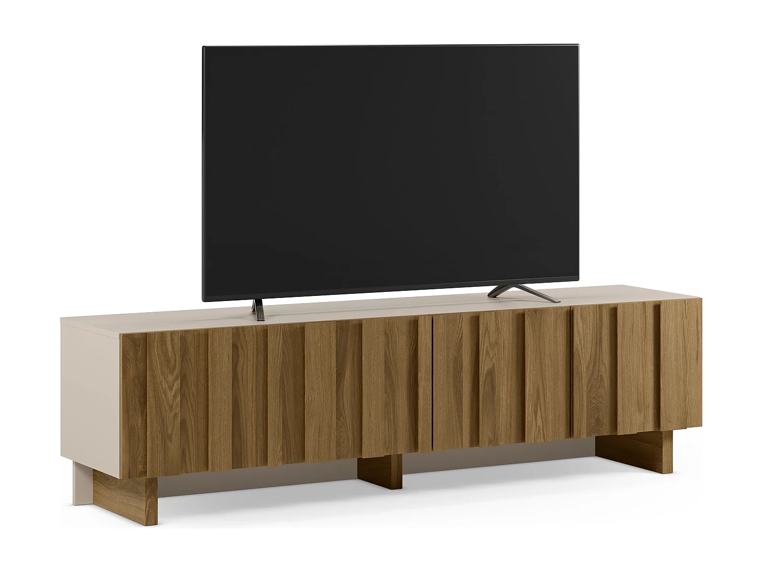 4-türiger TV-Schrank Kiefernholz 180x50 cm