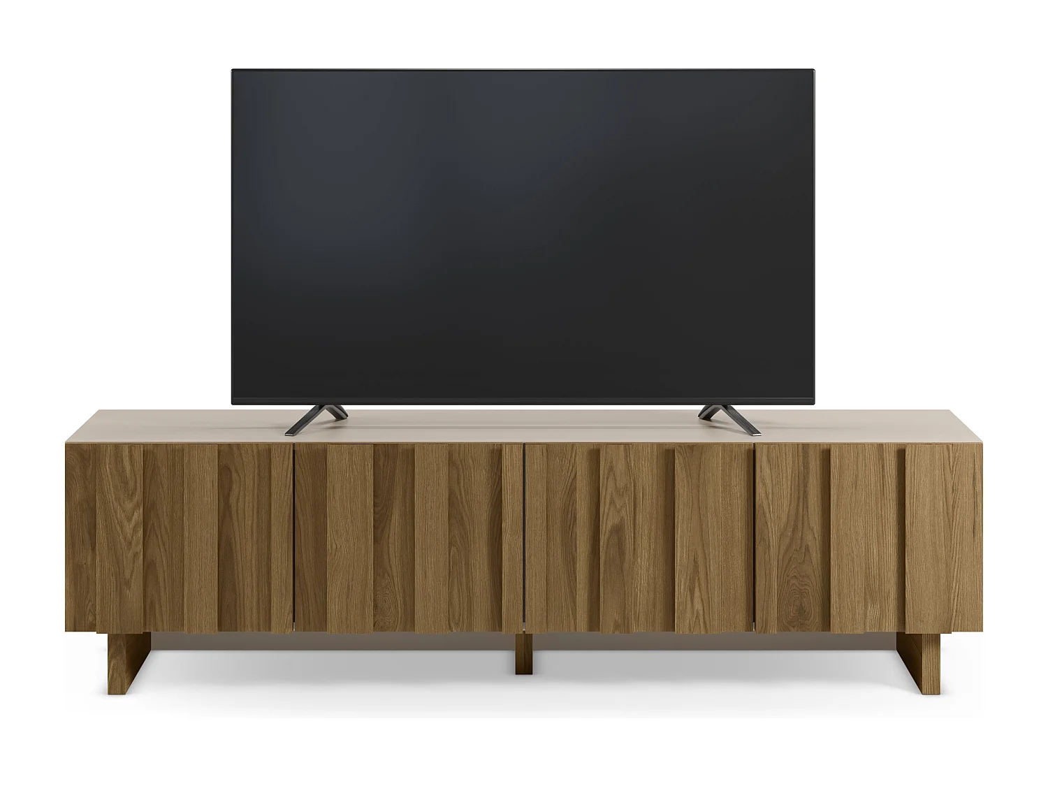 4-türiger TV-Schrank Kiefernholz 180x50 cm