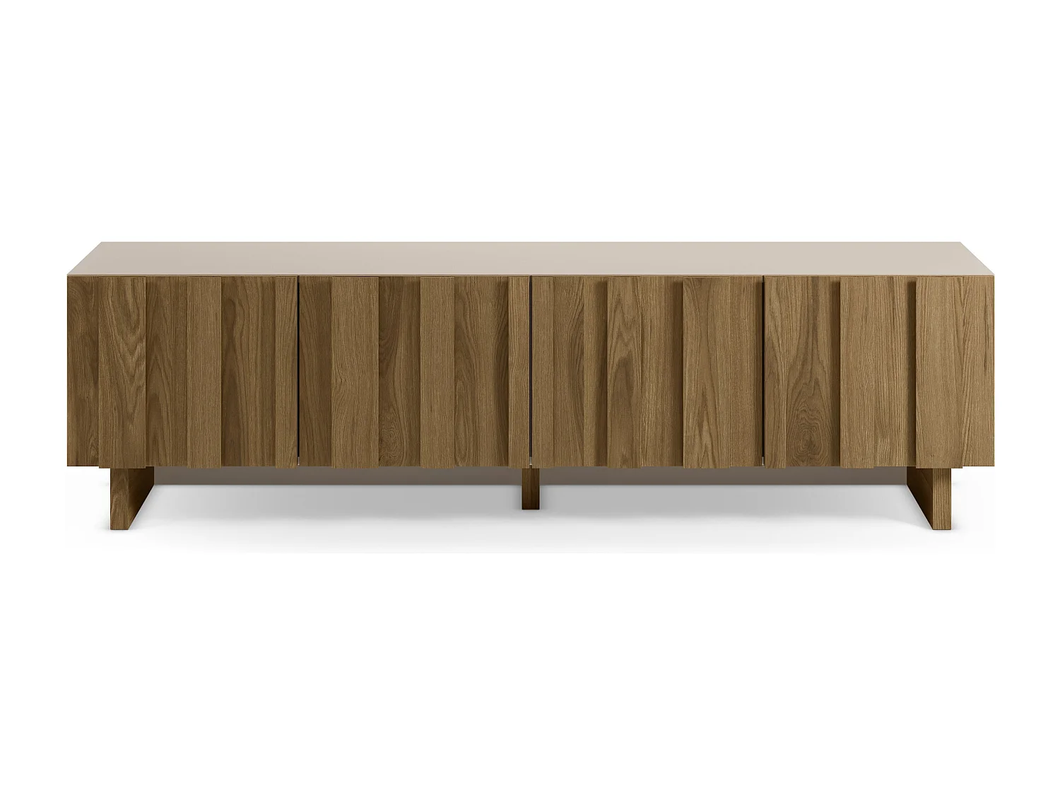 4-türiger TV-Schrank Kiefernholz 180x50 cm