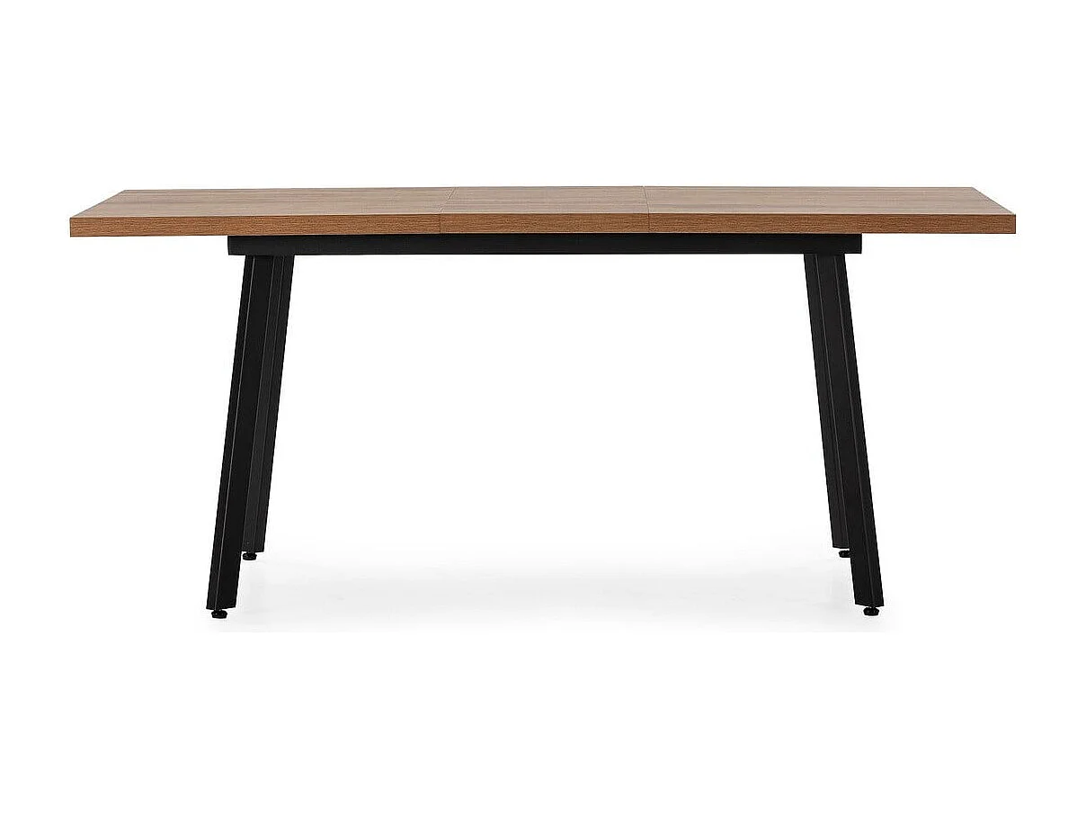 Table à manger extensible de 138 à 178 cm effet chêne foncé - IRMA