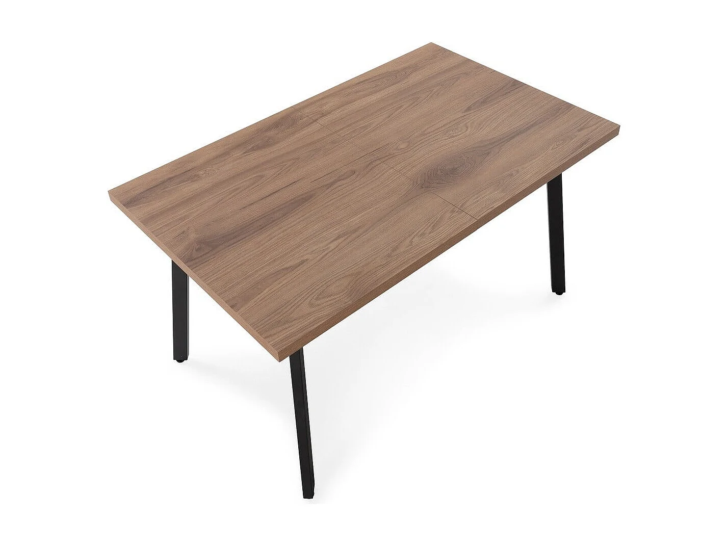 Table à manger extensible de 138 à 178 cm effet chêne foncé - IRMA