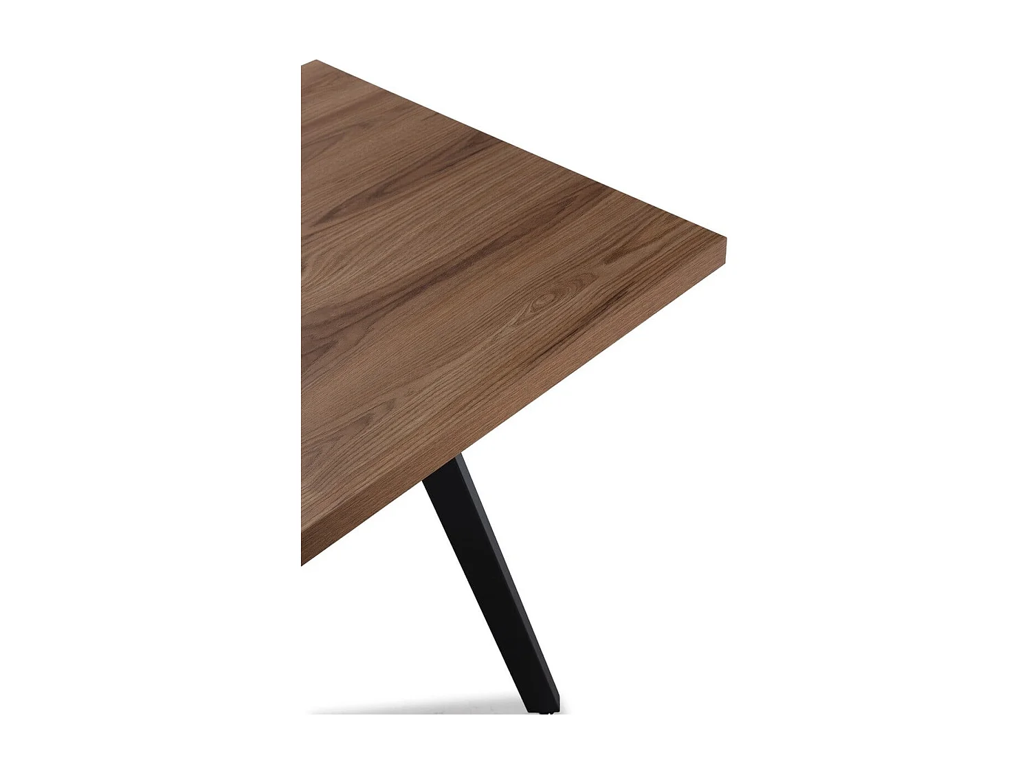 Table à manger extensible de 138 à 178 cm effet chêne foncé - IRMA
