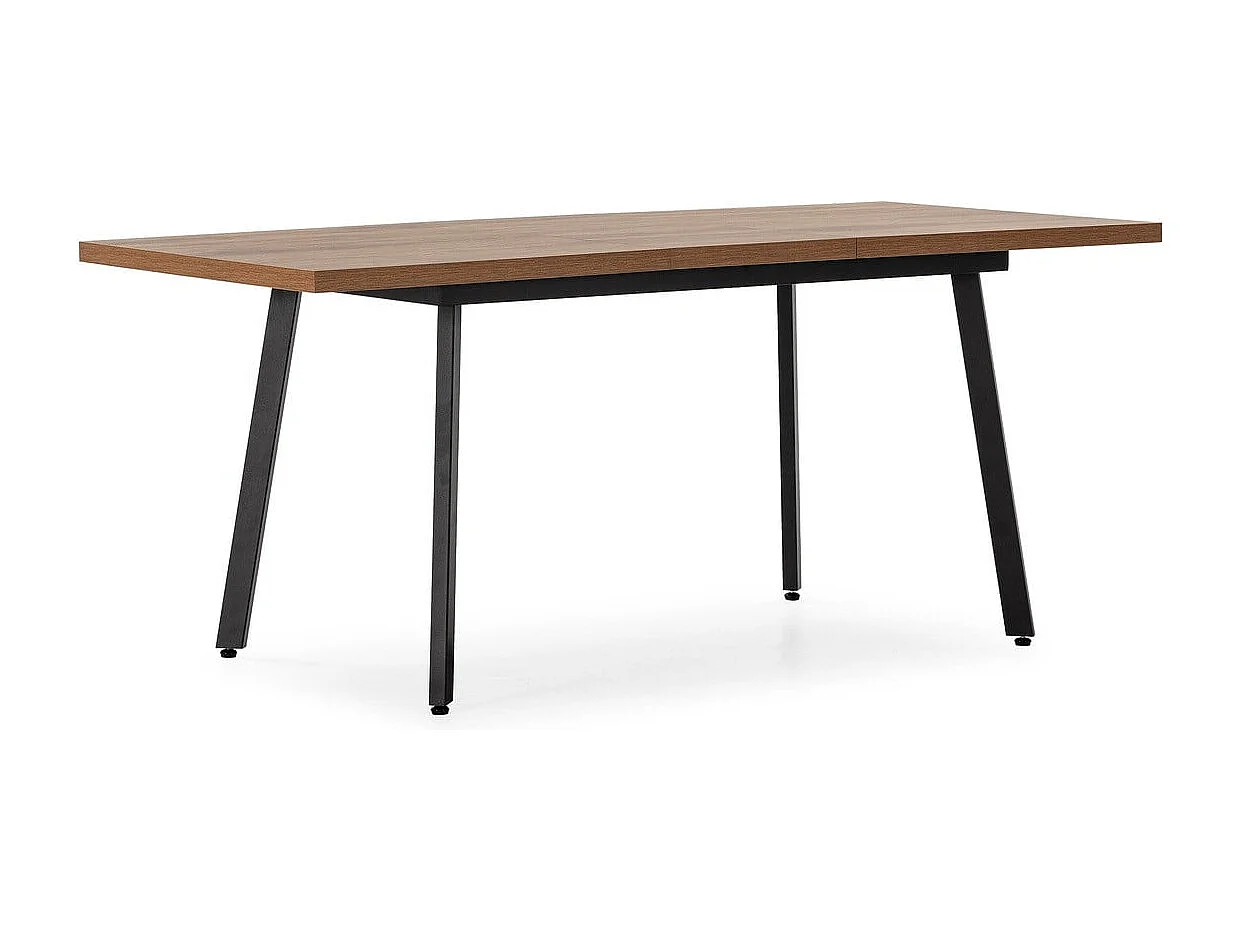 Table à manger extensible de 138 à 178 cm effet chêne foncé - IRMA