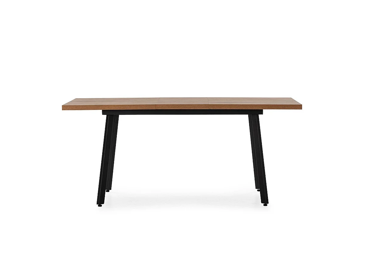 Table à manger extensible de 138 à 178 cm effet chêne foncé - IRMA