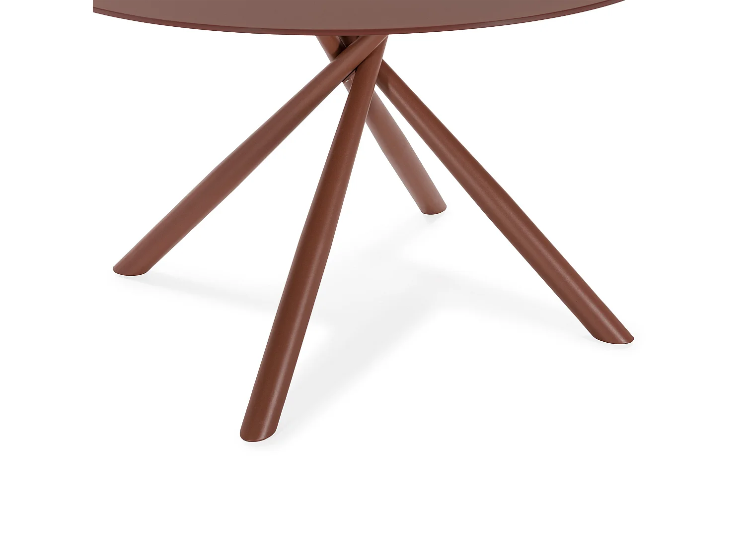 Table ronde pied en métal 120x75 cm