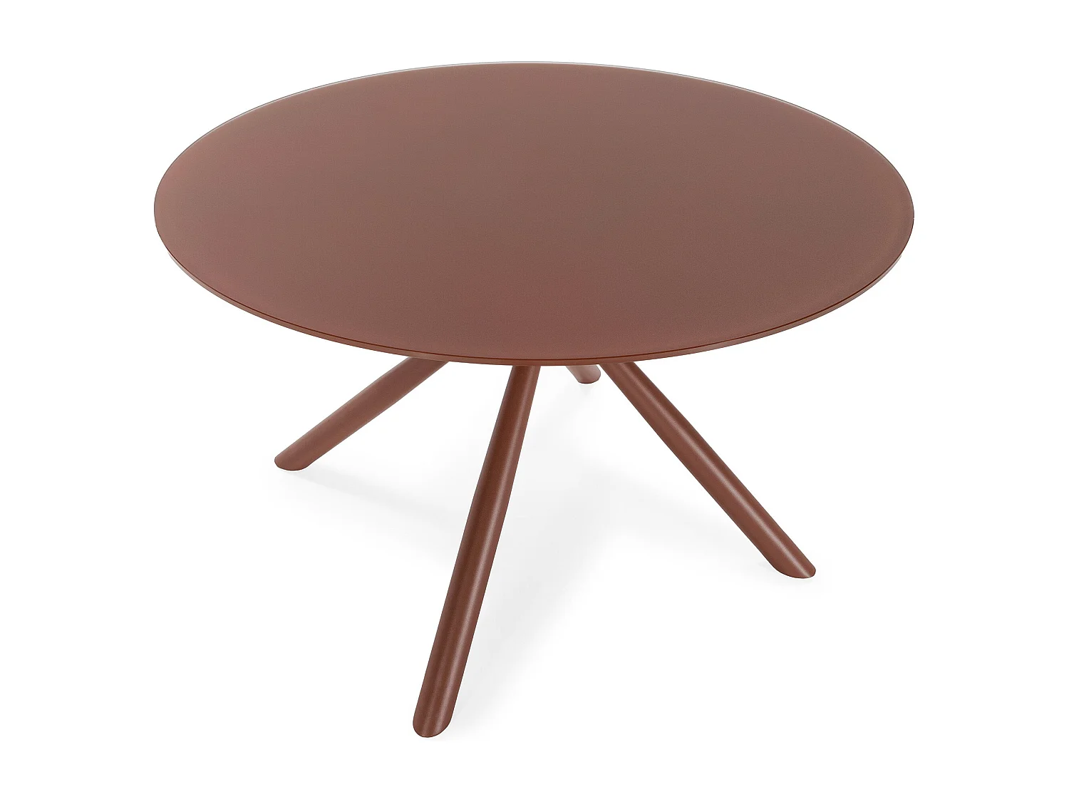 Table ronde pied en métal 120x75 cm