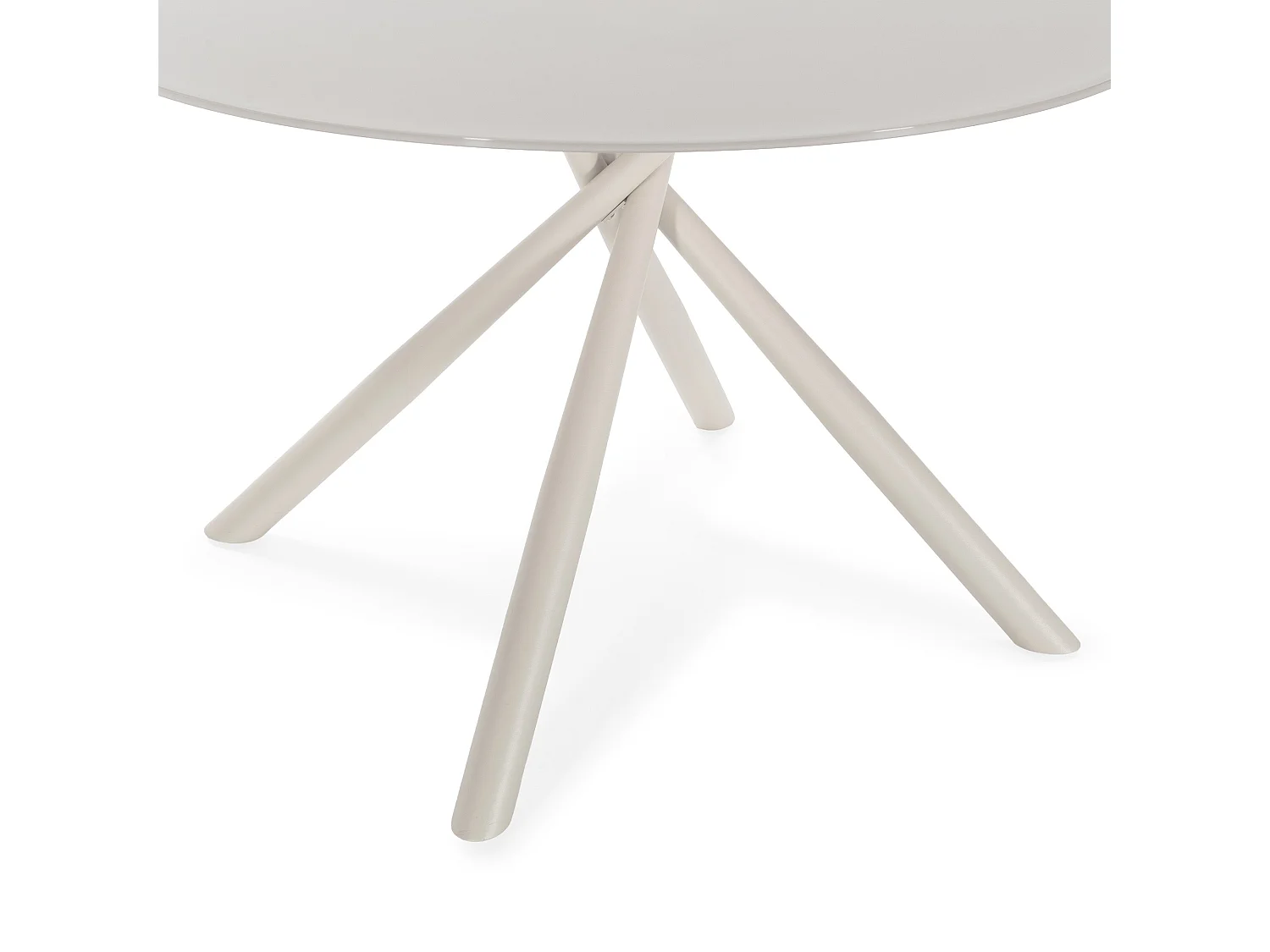 Table ronde pied en métal 120x75 cm