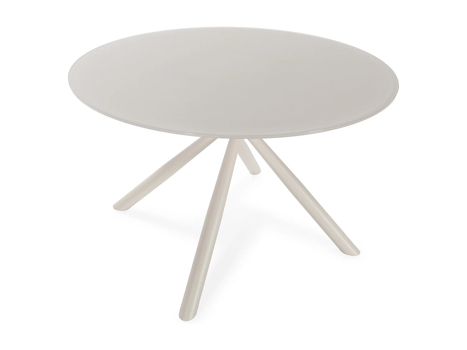 Table ronde pied en métal 120x75 cm