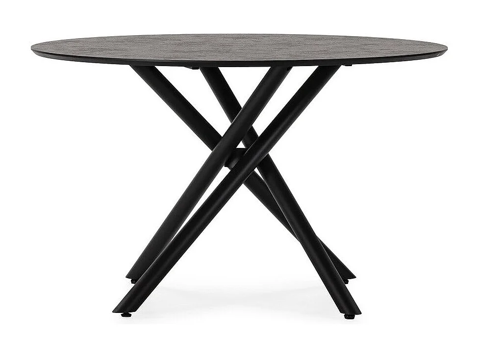 Table à manger ronde avec pieds en métal D120 cm - MAYA