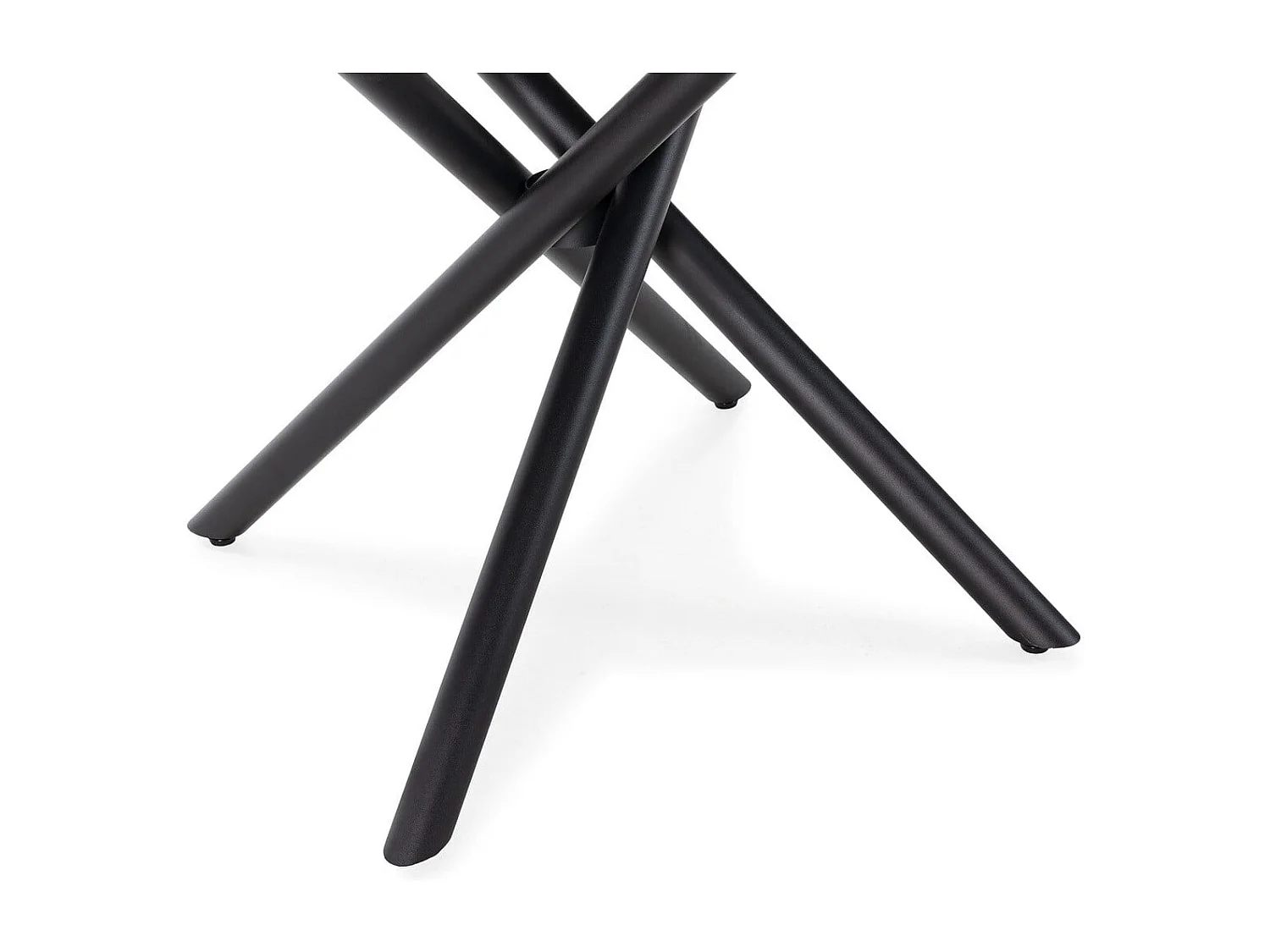 Table à manger ronde avec pieds en métal D120 cm - MAYA